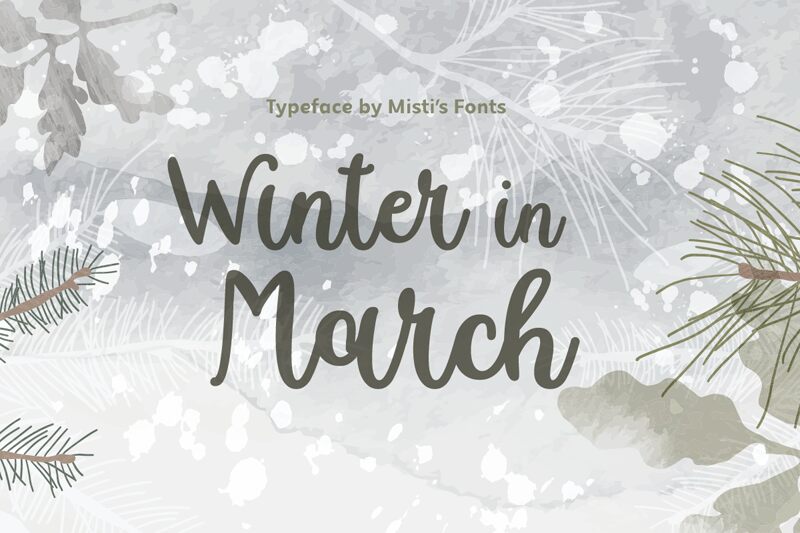 Winter in March Schriftart