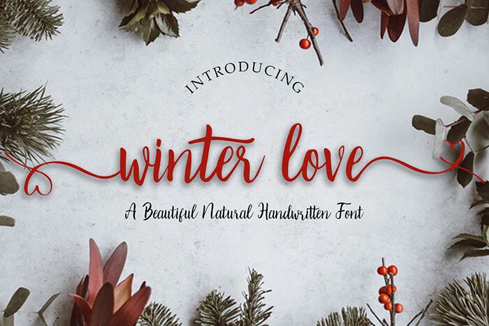 Winter Love Schriftart