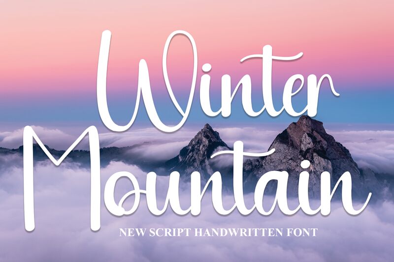 Winter Mountain 字体