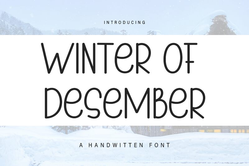 Winter Of Desember 字体