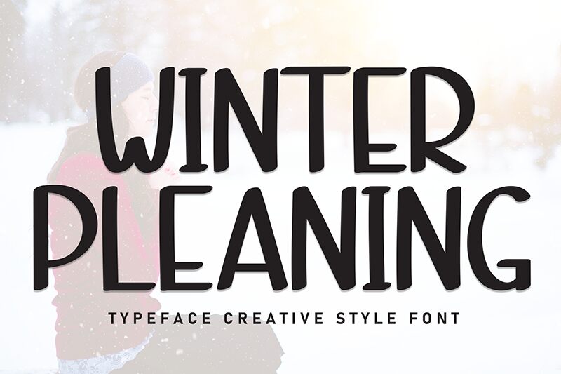 Winter Pleaning Schriftart