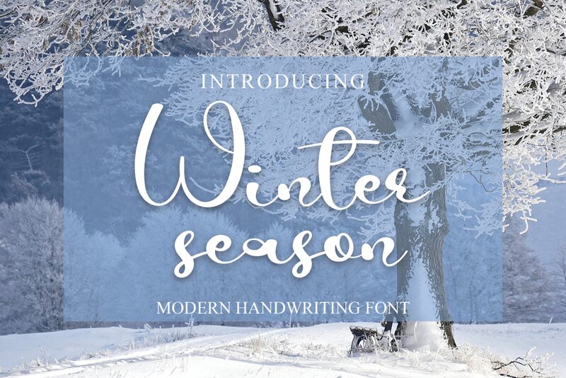 Winter Season Schriftart