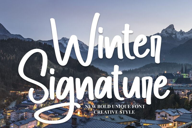 Winter Signature الخط 