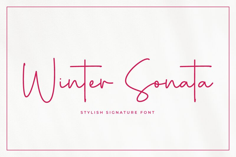 Winter Sonata Schriftart