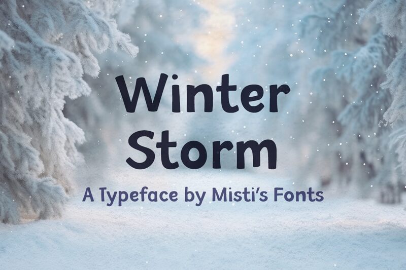 Winter Storm Schriftart