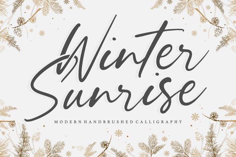 Winter Sunrise Font