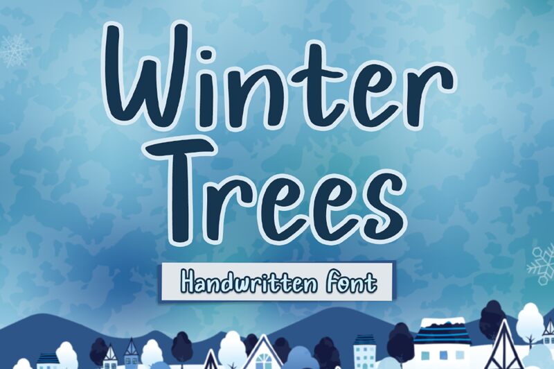 Winter Trees Schriftart