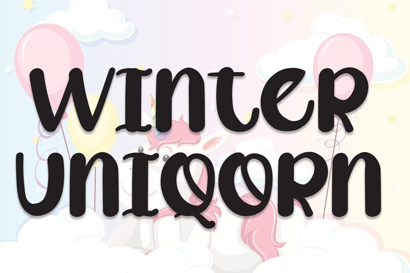 Winter Uniqorn Schriftart