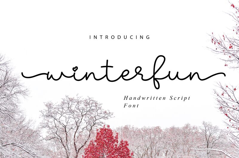 Winterfun Schriftart