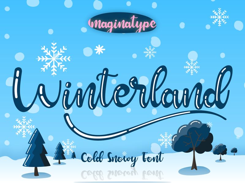 Winterland Schriftart