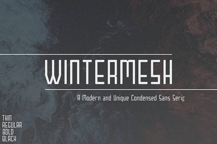 Wintermesh Schriftart