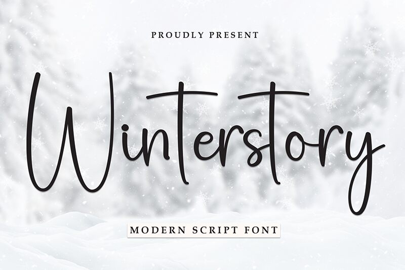 Winterstory Schriftart