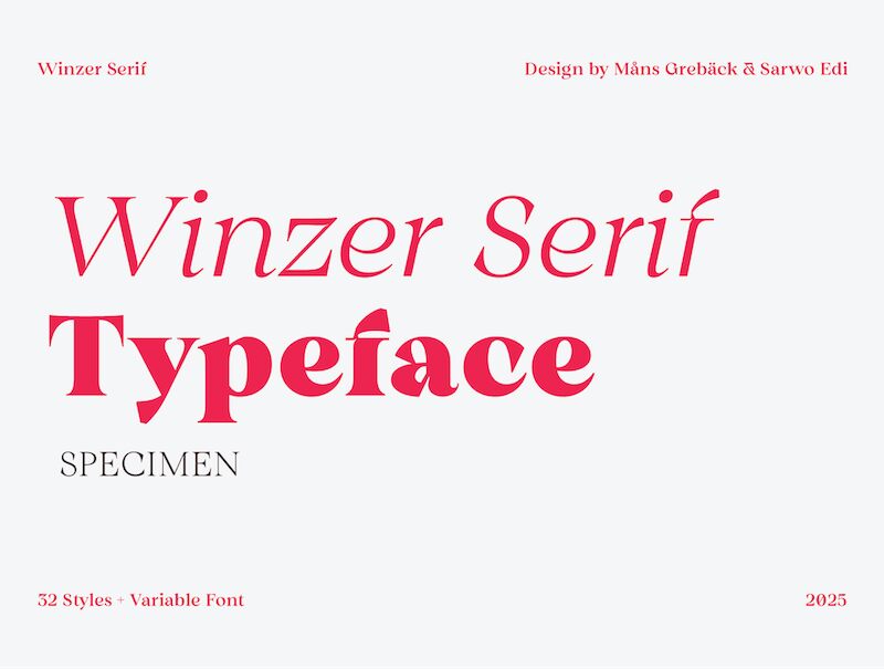 Winzer Serif Fonte