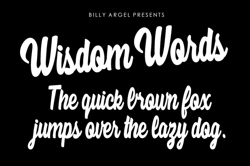 Wisdom Words Schriftart