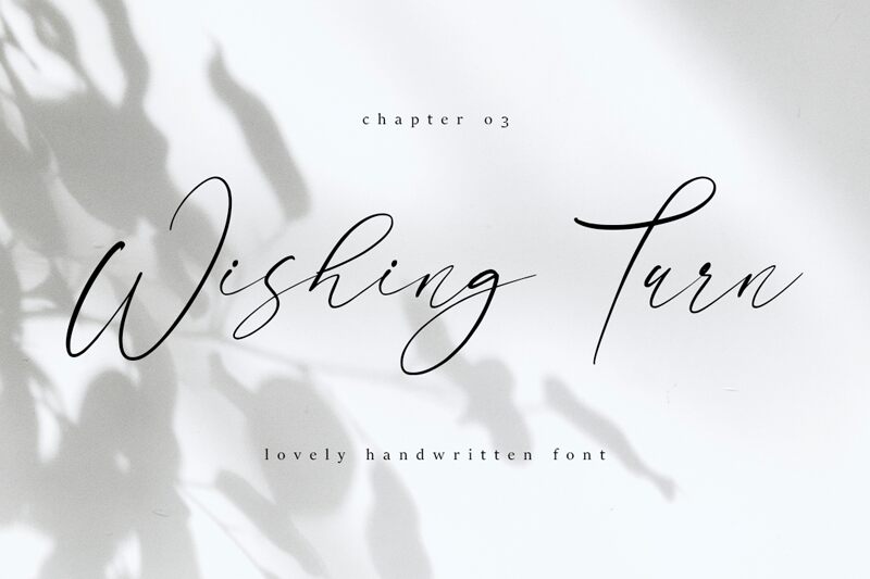 Wishing Turn Font