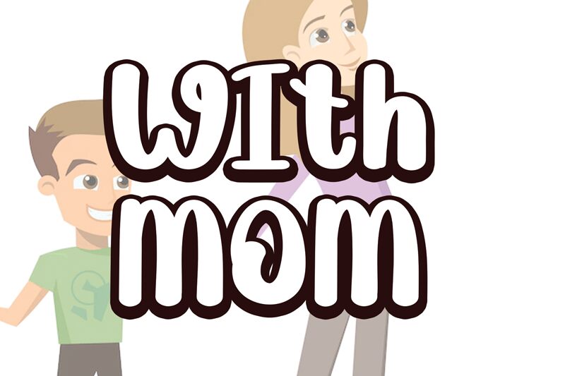 With Mom Schriftart