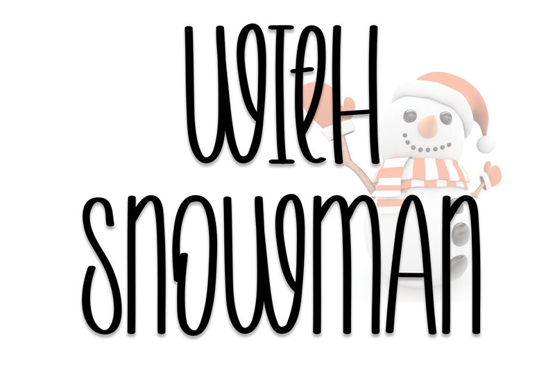 With Snowman Druh písma