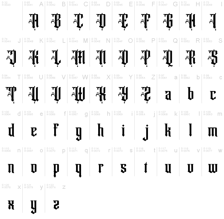 Winchester Free Regular font