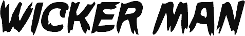 Náhled písma Wicker Man Condensed Italic
