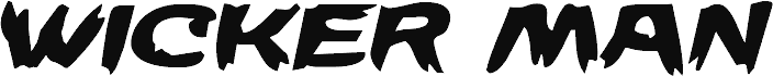 Náhled písma Wicker Man Expanded Italic