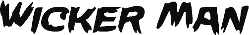 Náhled písma Wicker Man Staggered Italic