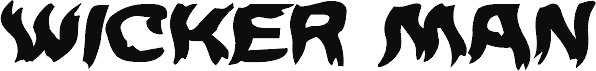 Náhled písma Wicker Man Warped Italic