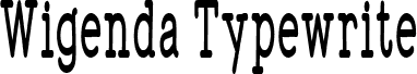WigendaTypewrite Bold Condensed