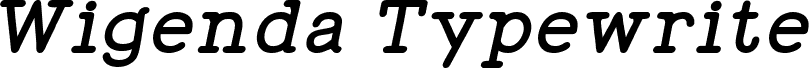 WigendaTypewrite Bold Italic