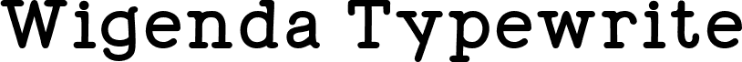 WigendaTypewrite Bold