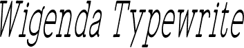 WigendaTypewrite Cond Ita