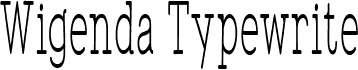 WigendaTypewrite Condensed