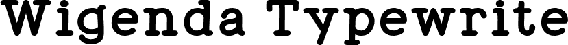WigendaTypewrite Extra Bold