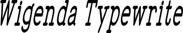 WigendaTypewrite SemBd Cond Ita