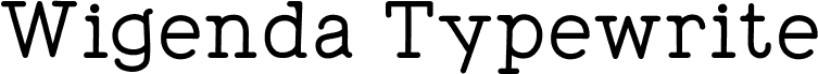 WigendaTypewrite-SemiBold