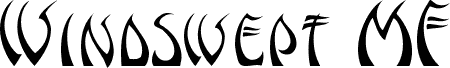 Preview of the Windswept MF font