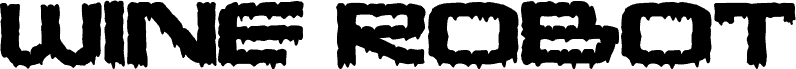 Wine Robot Black 字体
