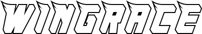 Preview of the Wingrace Demo Outline font