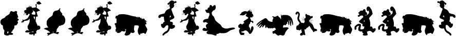 Winnie Silhouettes font