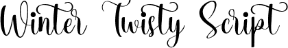 Winter Twisty Demo Script font