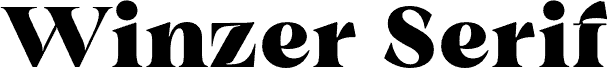 Winzer Serif PERSONAL USE Black