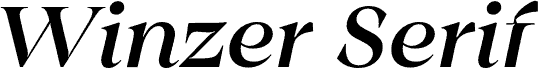 Winzer Serif PERSONAL USE Italic