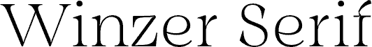Winzer Serif PERSONAL USE Optical Thin