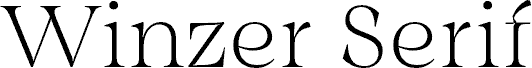 Winzer Serif PERSONAL USE Thin