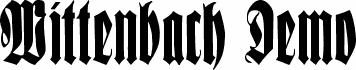 Wittenbach Demo