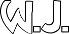 Preview of the W.J. Pearce hollow font