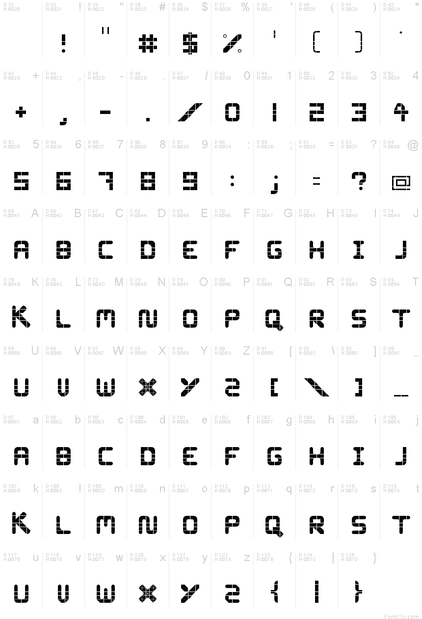 WLM Grid Font Bold Regular font