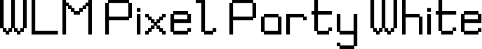 WLM Pixel Party White Semibold Regular
