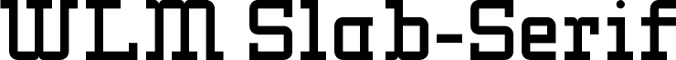 WLM Slab-Serif Regular