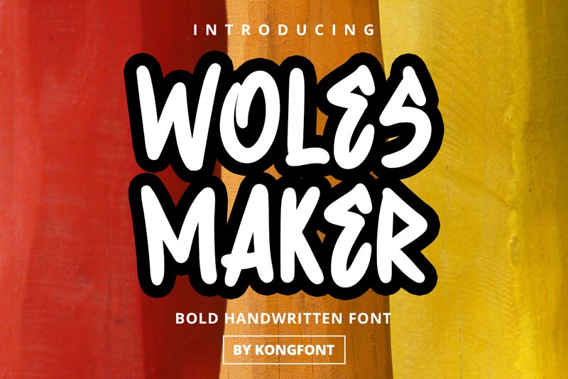 Wolesmaker Schriftart