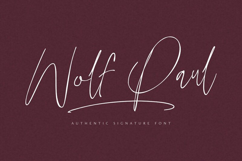 Wolf Paul Schriftart